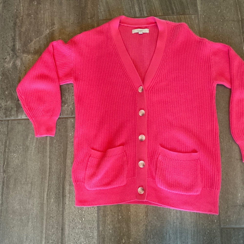 Loft Coral Sweater